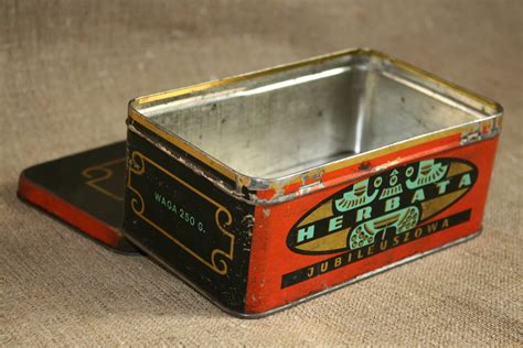 old tea box metal|Metal Tea Box .